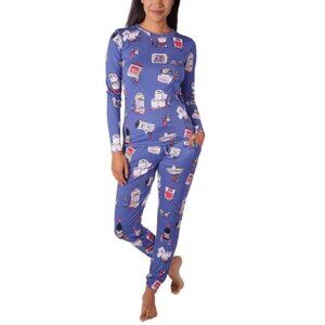 Munki Munki Perfect Pajamas PJs Funny Costco Theme Blue XXL 3 Piece Jogger